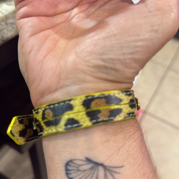 NWT Leopard print heart tennis racket with ball bracelet - Picture 7 of 9